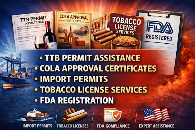 get your ttb permit, cola approval, alcohol import license USA fast