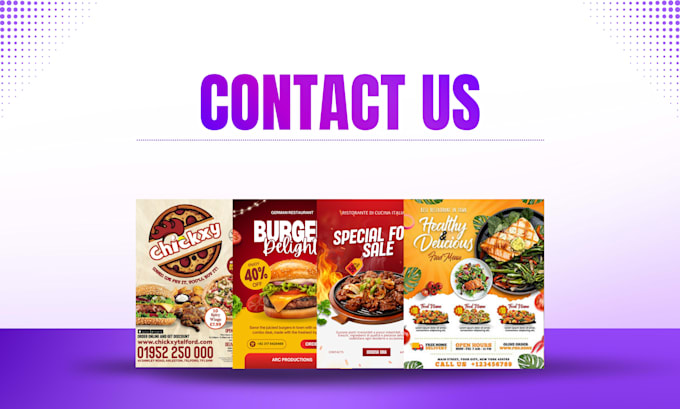 design restaurant and fast food instagram posts or facebook ads