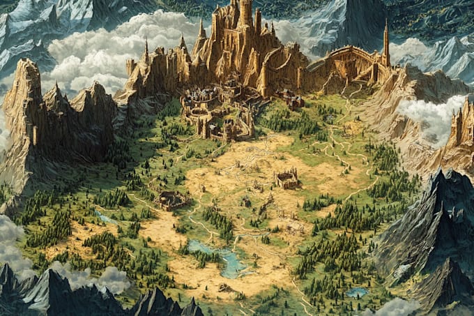 draw a fantasy map