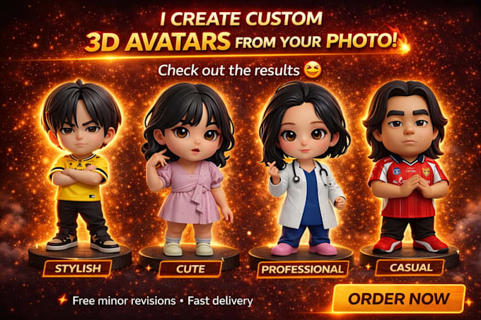 create a stylized 3d character sculpt from your photo