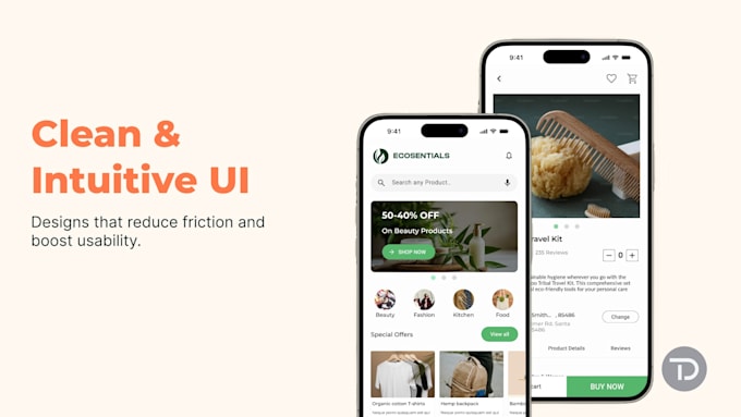design mobile UI for ios and android