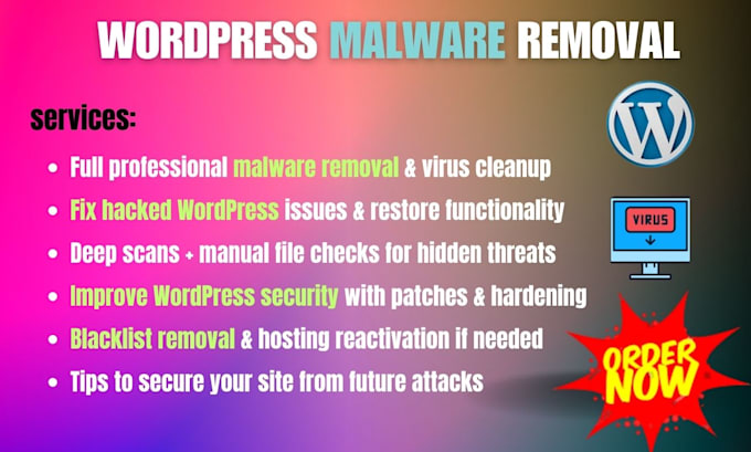 fix hacked wordpress malware and security issues