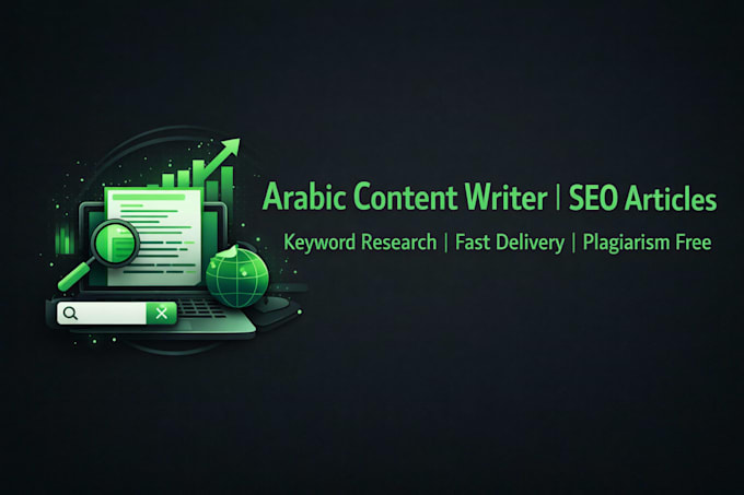 write SEO optimized arabic and english blog and articles