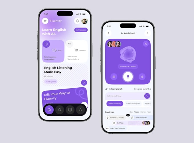do ai kids language learning app, ai elearning app, ai tutorial app, course app