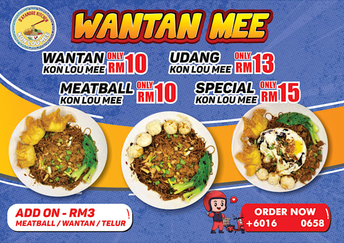 provide you high quality menu designs for print and post