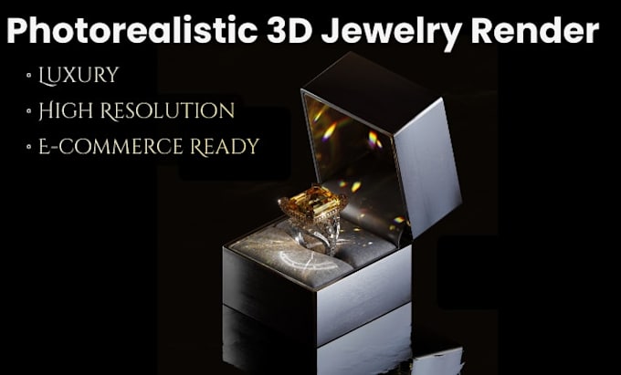 create photorealistic 3d jewelry renders for ecommerce