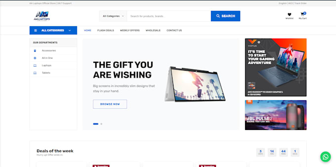 create ecommerce website for you business