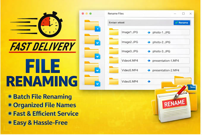 bulk rename files and folders fast and accurately