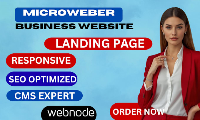 build microweber business website  landing page  responsive seo cms webnode odoo