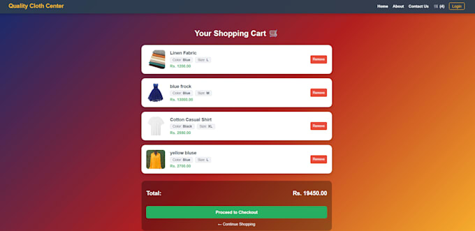 build a modern responsive react website with clean UI