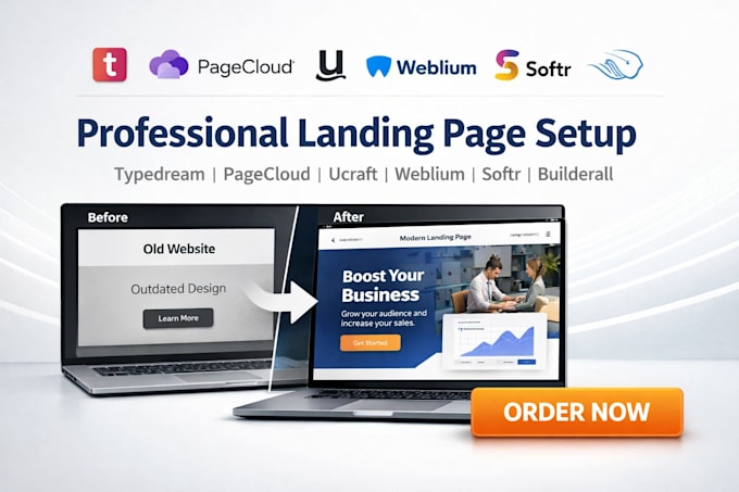 setup typedream pagecloud ucraft weblium softr builderall website landing page