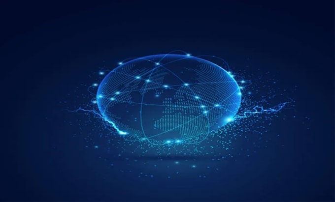 create futuristic hologram animation, 3d hologram visuals, and hologram effects
