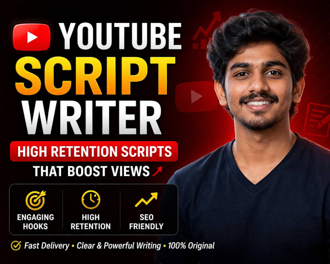 Write high retention youtube scripts that boost views by Murali004 | Fiverr
