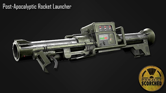 create game ready 3d guns for your games