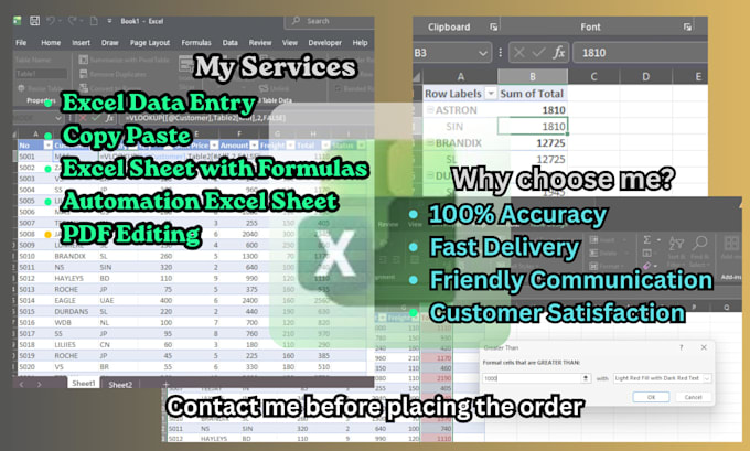 provide microsoft excel services