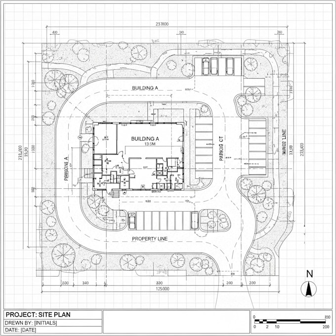 do site plan in autocad