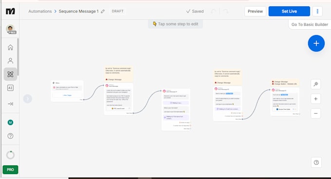 build instagram sales funnel with manychat flows