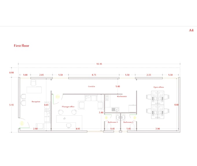 draw accurate 2d architectural floor plan drawings in autocad