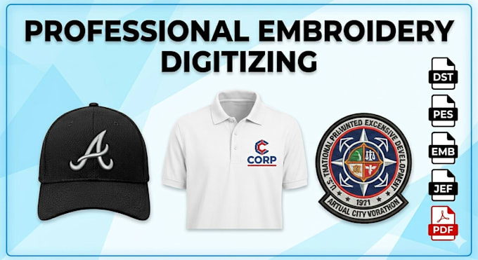 do professional embroidery digitizing and punching