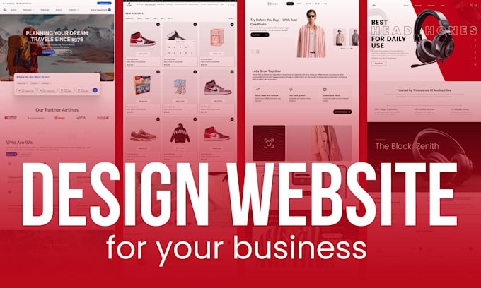 create a responsive website and landing page UI UX design