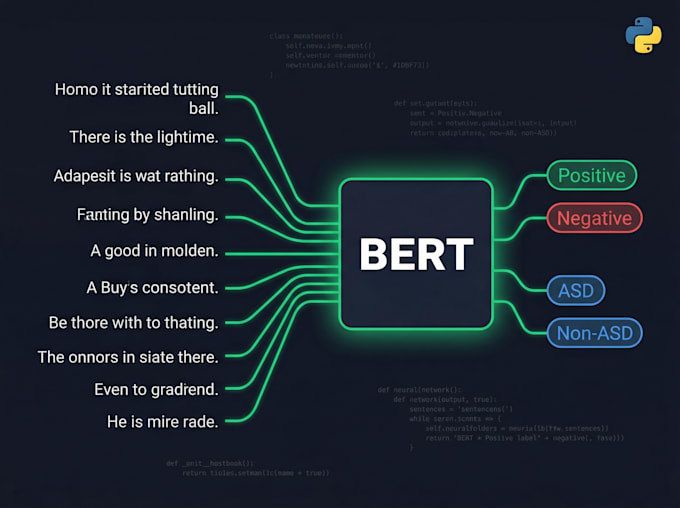 build nlp, bert models, ai agents, and rag, llm solutions for you using python
