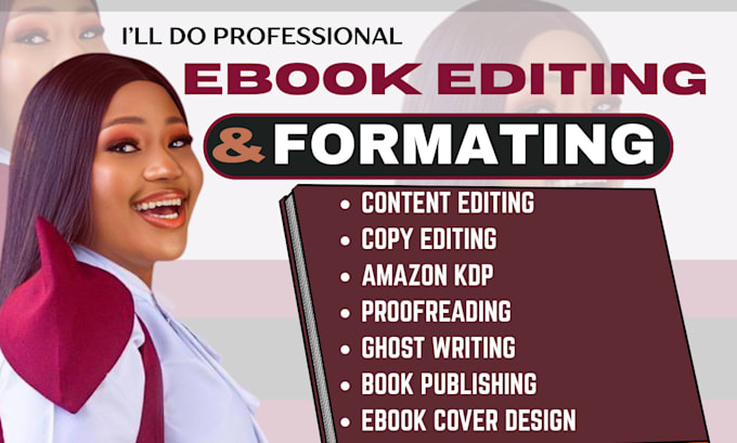 do book editing and formatting proofreading copy edit amazon kdp book publishing