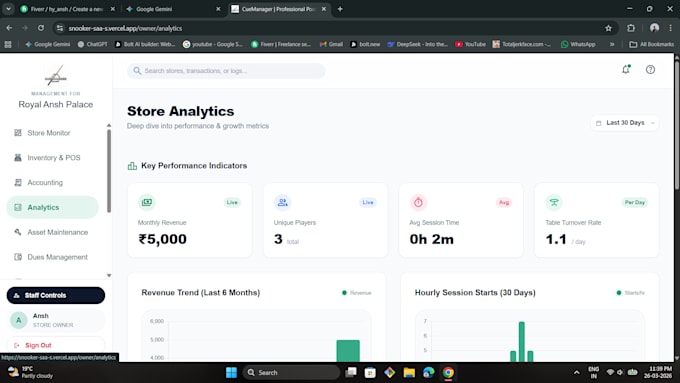 develop a full stack web app with react and firebase or supabase