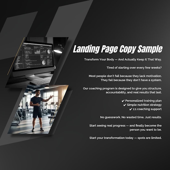write fitness sales copy