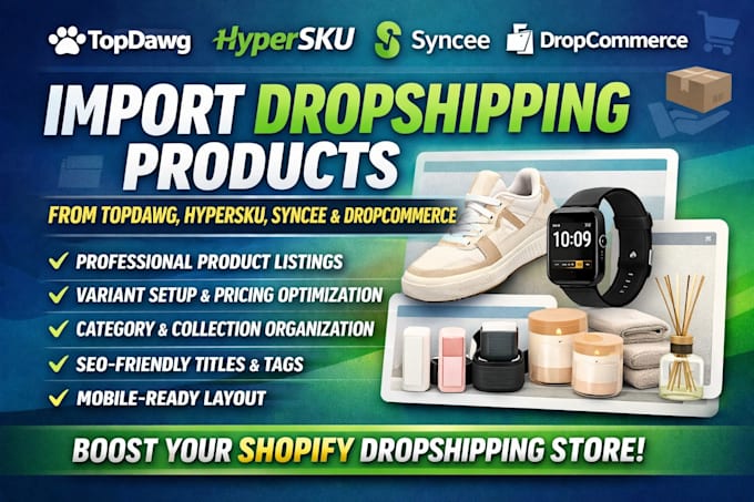 import dropshipping products from topdawg hypersku syncee dropcommerce listing
