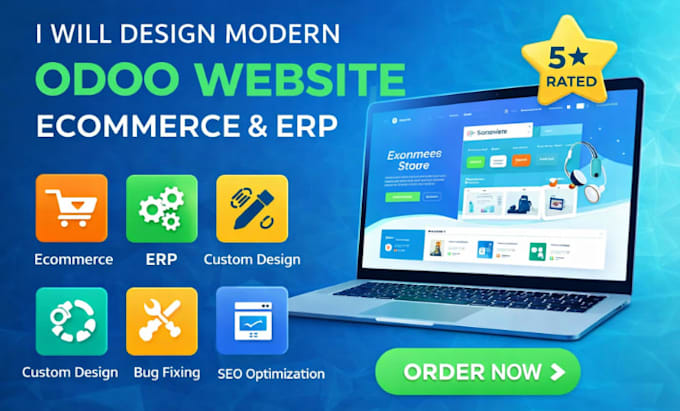 design modern odoo website ecommerce and erp solutions