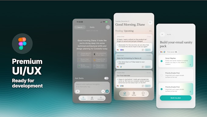 design stunning app UI for vibe coding