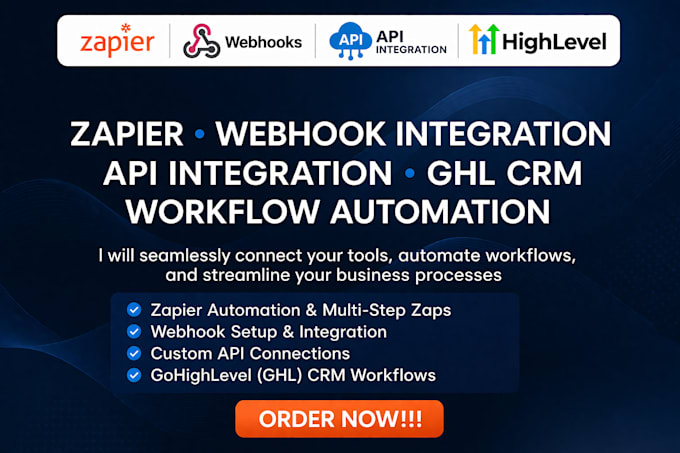 setup zapier, webhook integration, API integration, ghl crm, workflow automation