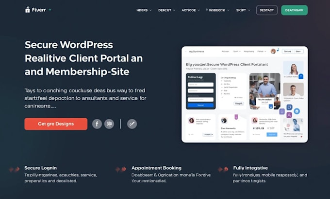 build a secure wordpress client portal with suitedash and membership website