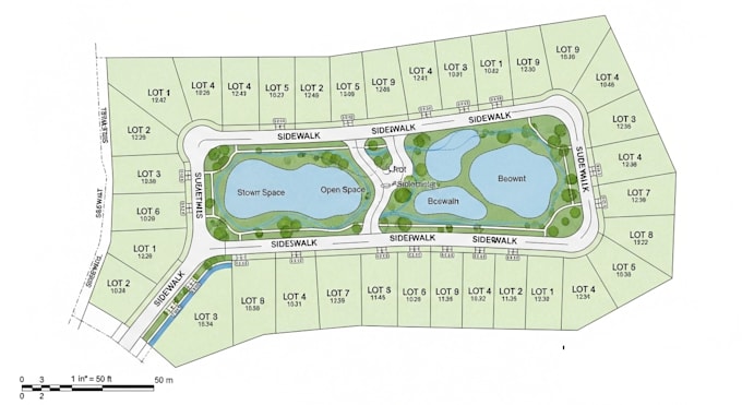 design 2d landscape, site and subdivision plans for permits