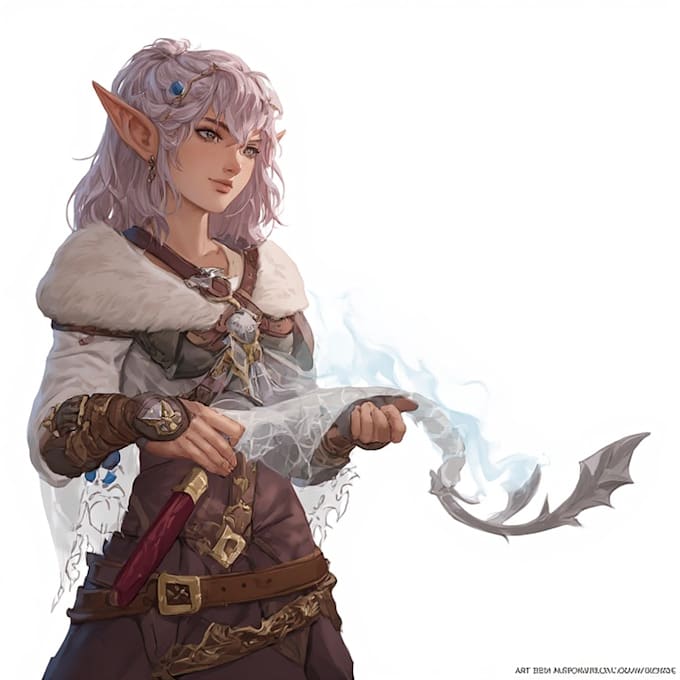 draw anime, realistic portrait or dnd character