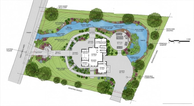create site plan and landscape designs for permit approval