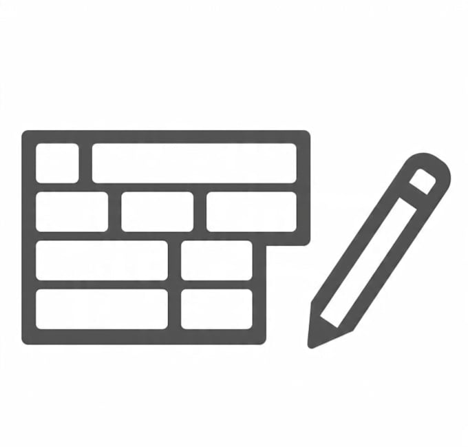 enter data and design logo