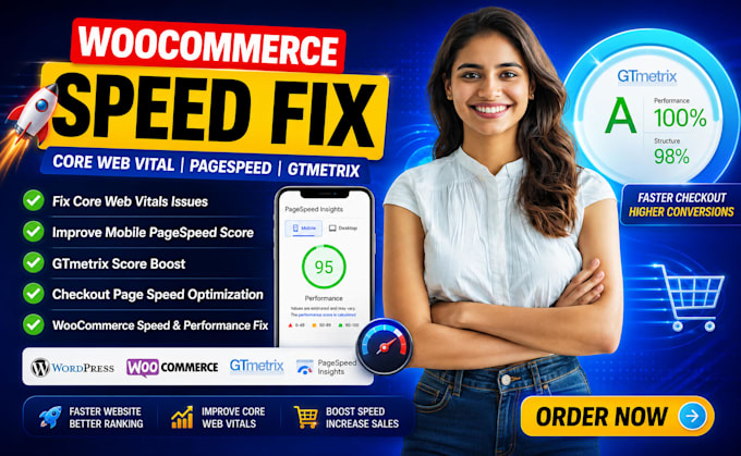 fix woocommrce core web vital mobile pagespeed gtmetrix score checkout speed fix