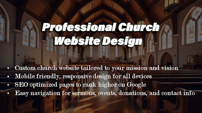 design responsive church website