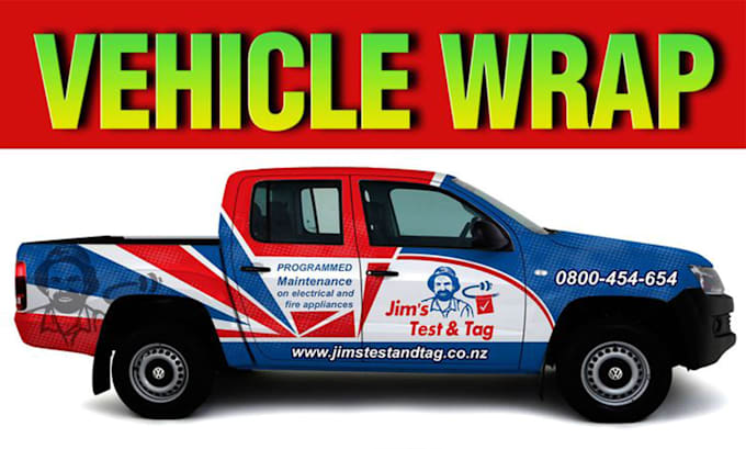 design professional van wrap, truck wrap, trailer wrap design