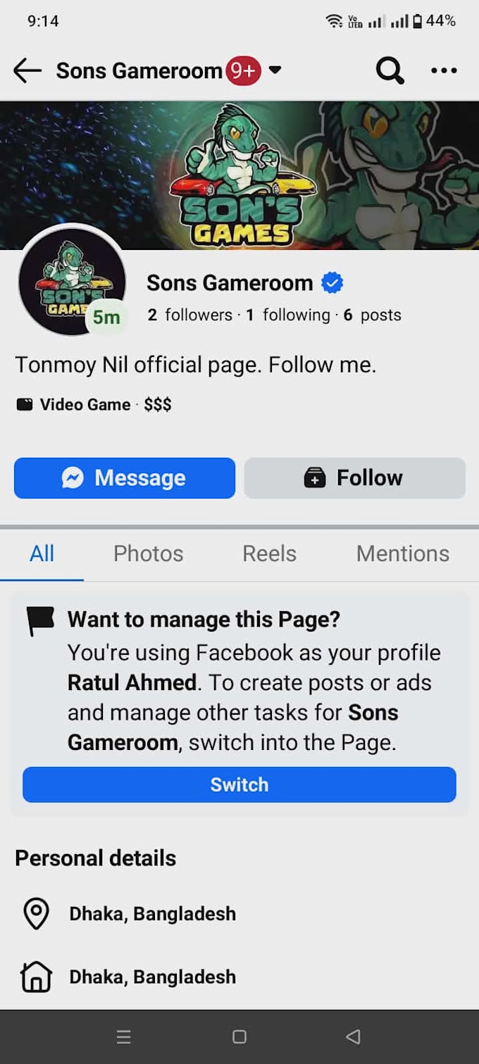 create facebook page, meta suite, business manager, fb profile