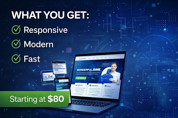build a modern responsive website