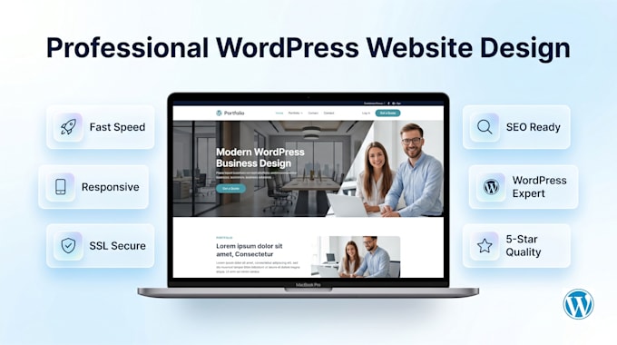 design a professional wordpress website for small business or portfolio