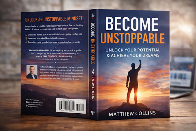 design a professional book cover for amazon kdp, ebook and print