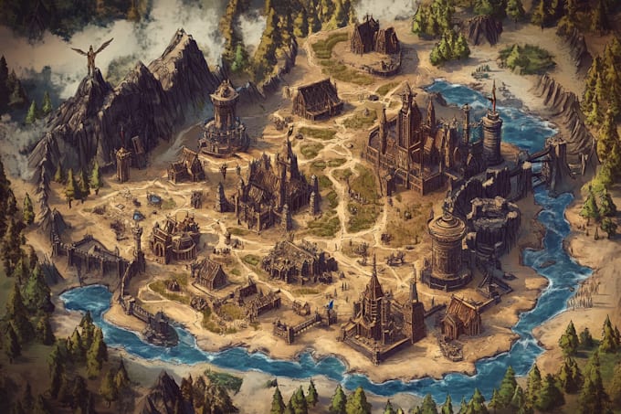 draw a fantasy map