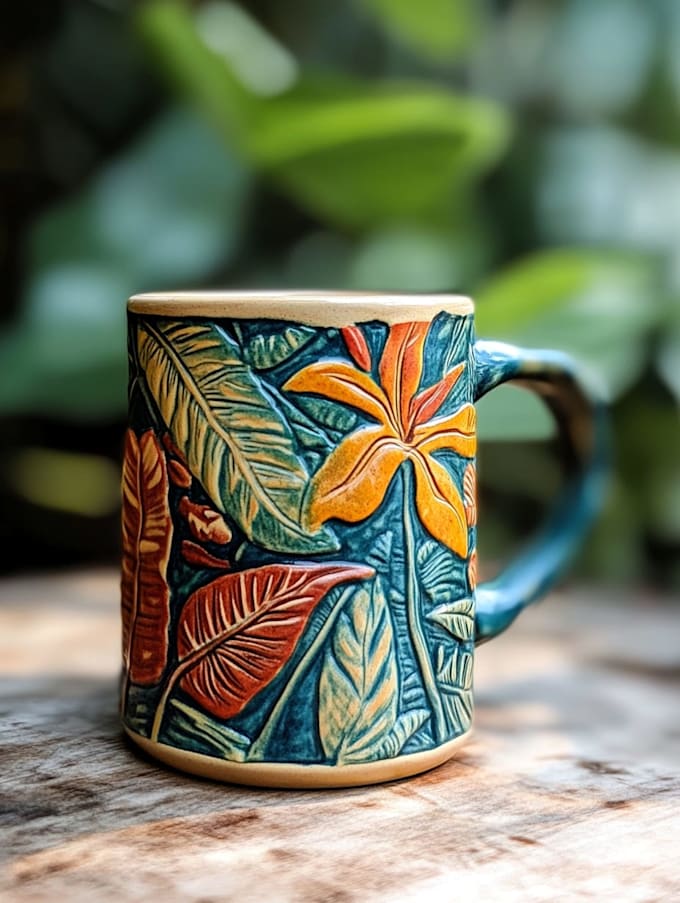 design typographic mug or cup design