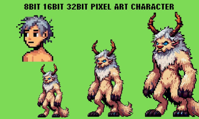 Crear hoja de sprites de personajes en pixel art de 8bit y 16bit ...