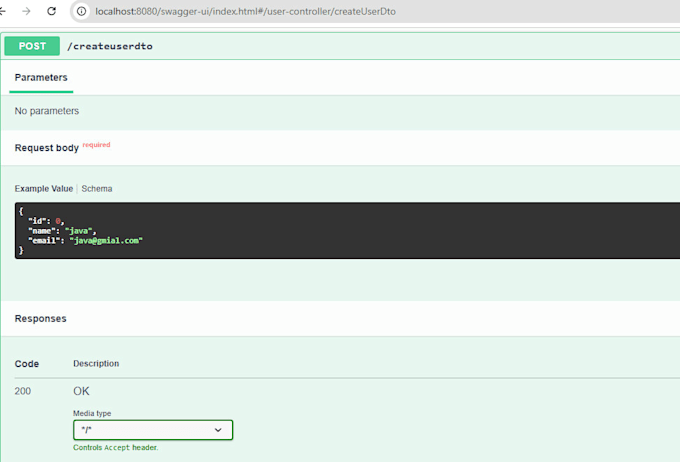 develop spring boot rest API with postgresql, swagger clean