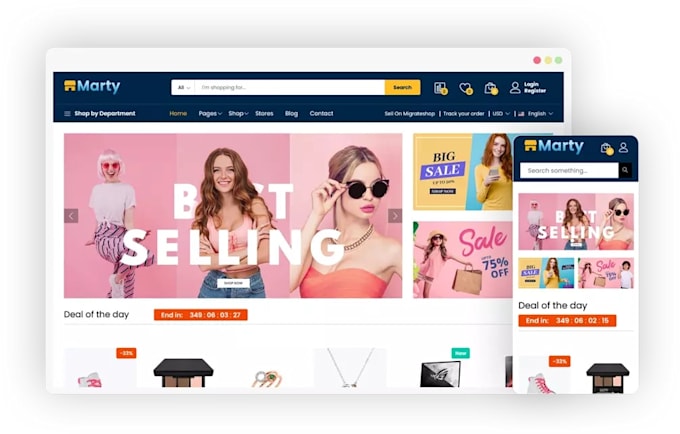 develop wordpress multivendor website ecommerce marketplace website