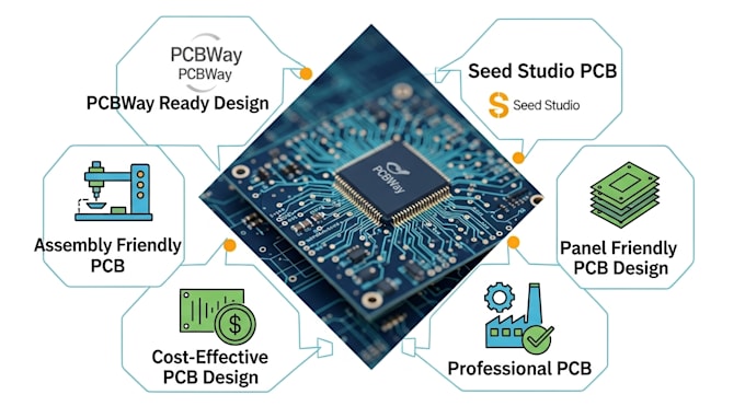 do profesional pcb, pcbway ready design seeed studio pcb panel friendly pcb